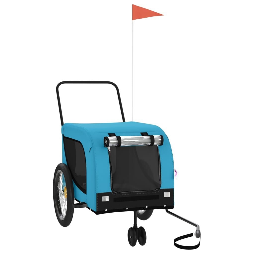 Hondenfietskar Oxford Stof Blauw/Zwart - 34% Korting