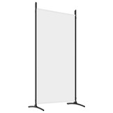 vidaXL Kamerscherm met 4 panelen 346x180 cm stof wit