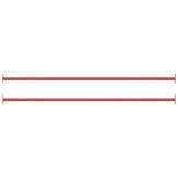 Rekstokken Set (2x) 125 cm Staal Rood - 51% Korting!