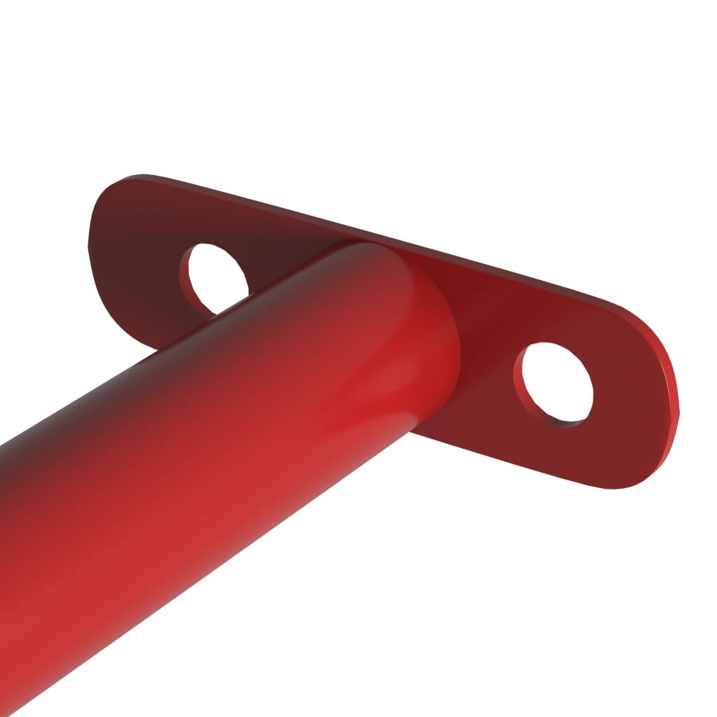 Rekstokken Set (2x) 125 cm Staal Rood - 51% Korting!