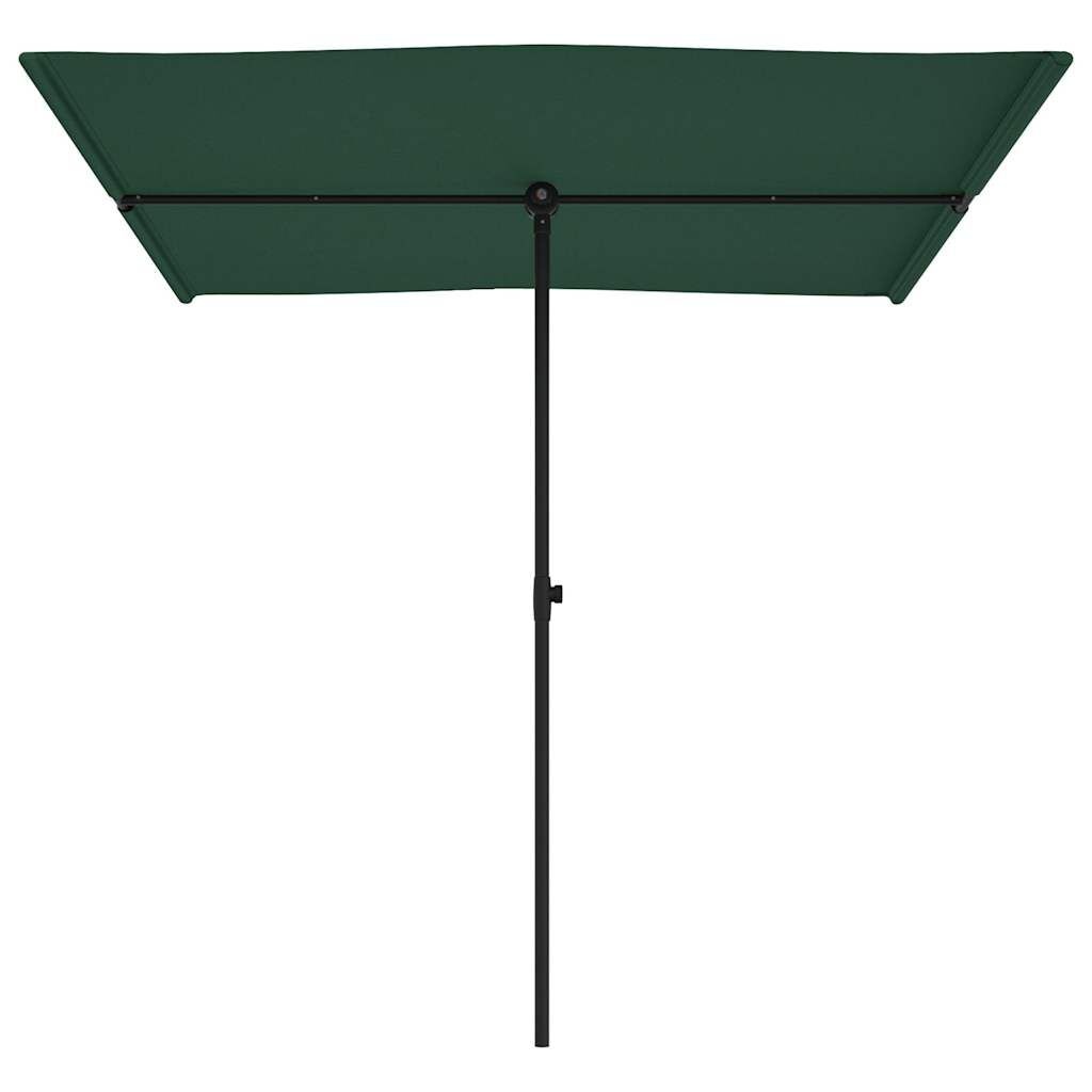 Groene Parasol met Aluminium Paal 2x1,5m - 33% Korting