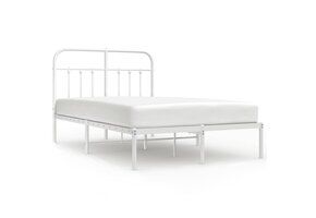VidaXL Bedframe Metaal Wit 120x190 cm met Korting