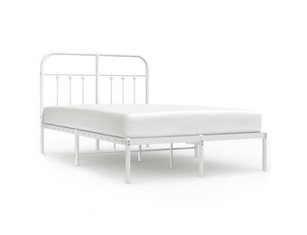 VidaXL Bedframe Metaal Wit 120x190 cm met Korting