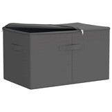 vidaXL Opbergbox 2 st Nonwoven stof 55 x 35 x 32 cm 61,6 L Antraciet