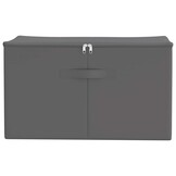 vidaXL Opbergbox 2 st Nonwoven stof 55 x 35 x 32 cm 61,6 L Antraciet