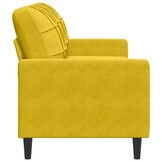 vidaXL Driezitsbank 180 cm fluweel geel