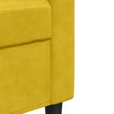 vidaXL Driezitsbank 180 cm fluweel geel