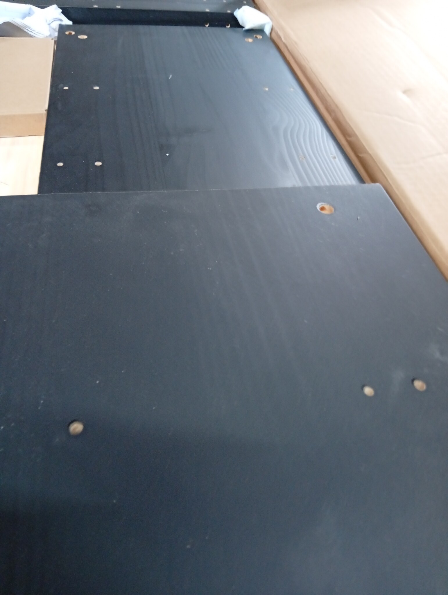 vidaXL Schoenenbank 110x38x45,5 cm massief grenenhout zwart