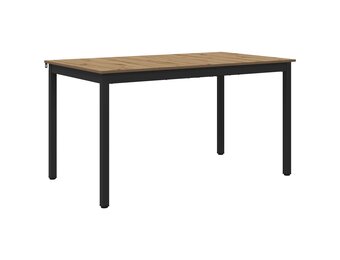 vidaXL Eettafels 140 x 80 x 75 cm Bewerkt hout Artisanaal eiken