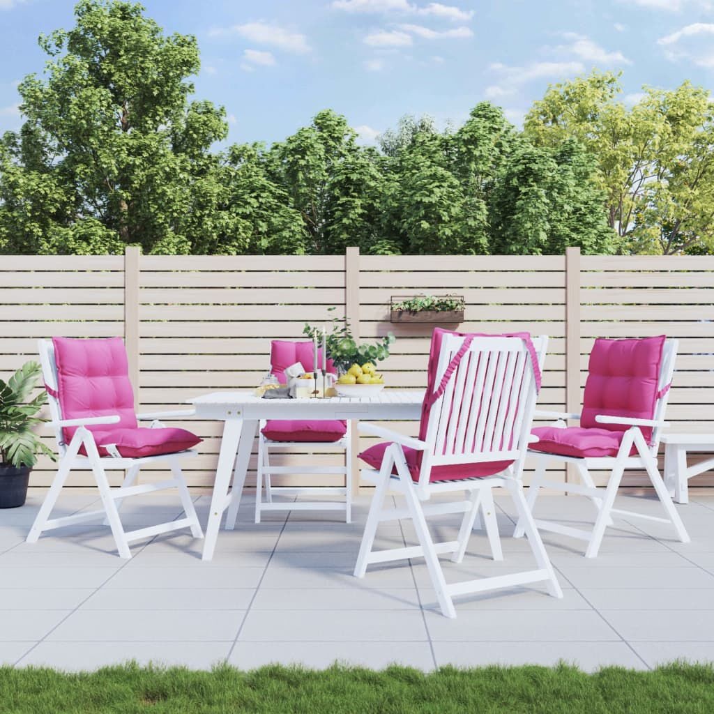 VidaXL Stoelkussens 4 Stuks Lage Rug Oxford Stof Roze - 34% Korting