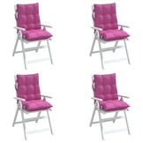 VidaXL Stoelkussens 4 Stuks Lage Rug Oxford Stof Roze - 34% Korting