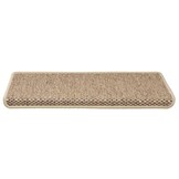Zandkleurige Sisal-Look Trapmatten (15 stuks) - 34% Korting