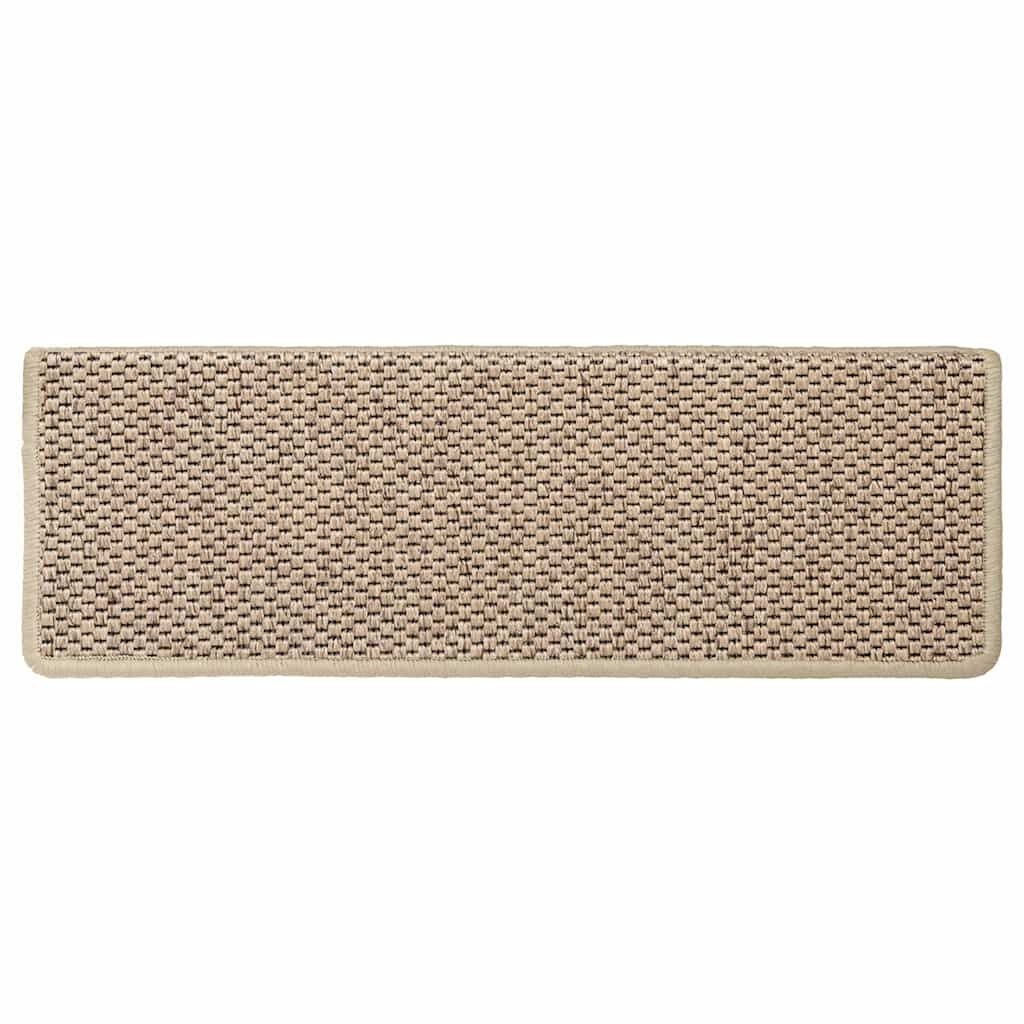 Zandkleurige Sisal-Look Trapmatten (15 stuks) - 34% Korting