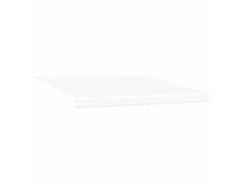 vidaXL Vervangingsdoek voor zonnescherm Wit 380 x 295 cm Polyester