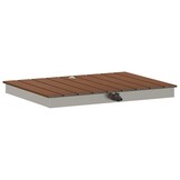 vidaXL Tuin vloershower WPC en RVS 201 Bruin