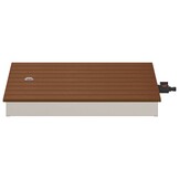 vidaXL Tuin vloershower WPC en RVS 201 Bruin