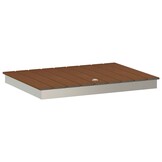 vidaXL Tuin vloershower WPC en RVS 201 Bruin