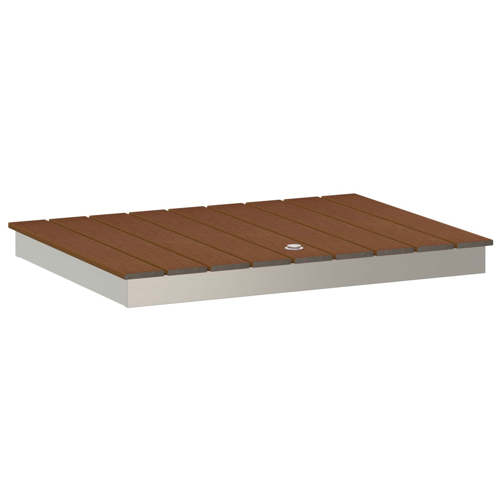 vidaXL Tuin vloershower WPC en RVS 201 Bruin
