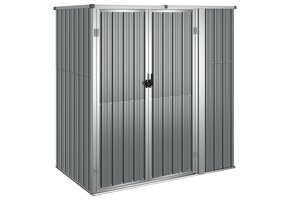 vidaXL Tuinschuur Staal Grijs 161x89x161 cm - 35% Korting!
