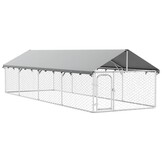vidaXL Hondenkennel voor buiten met dak 600x200x150 cm