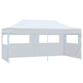 Pop-up Partytent 3x6m Staal Wit met Zijwanden - 54% Korting!