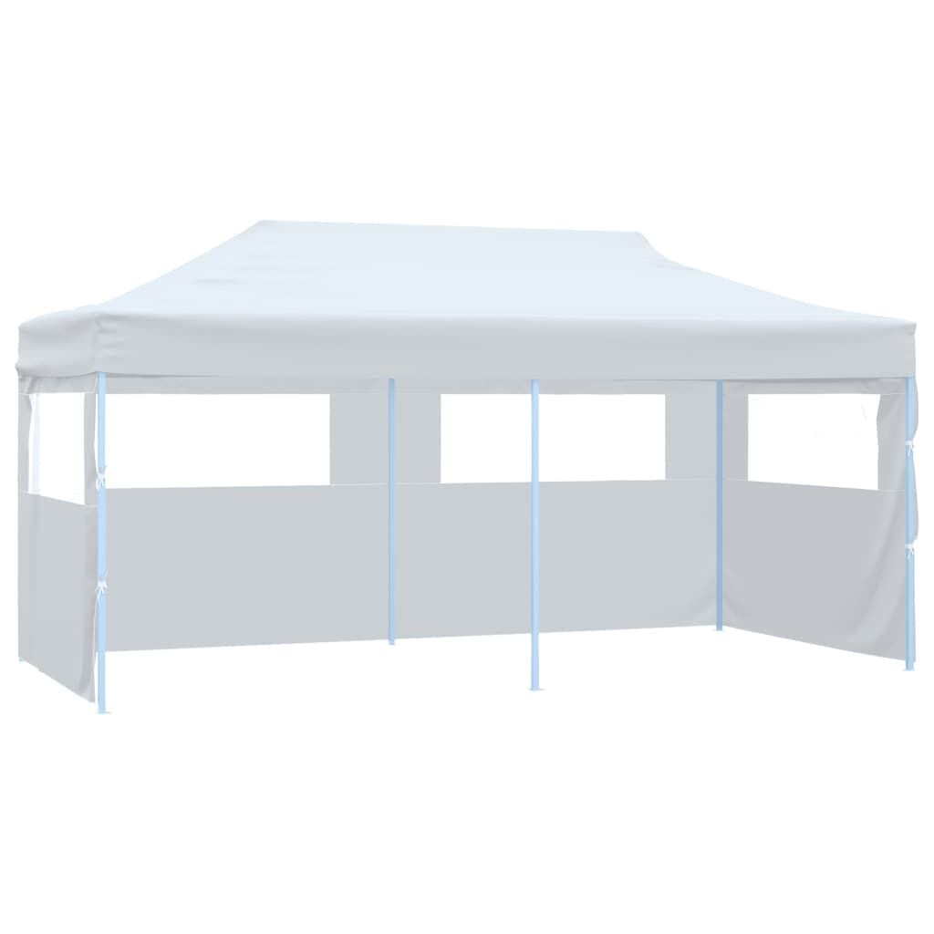 Pop-up Partytent 3x6m Staal Wit met Zijwanden - 54% Korting!