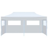Pop-up Partytent 3x6m Staal Wit met Zijwanden - 54% Korting!