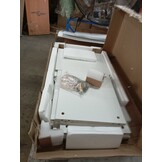 Hoge Bartafel met Verplaatsbaar Schap 138x39x110 cm Wit (55% Korting)