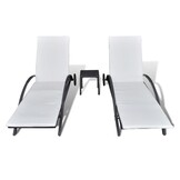 VidaXL Ligbedden Set Poly Rattan Zwart - 35% Korting