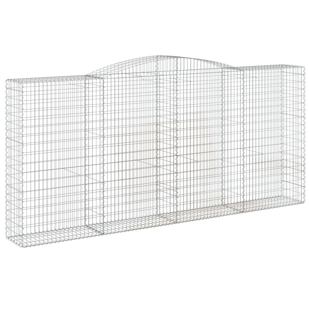 VidaXL Gewelfde Schanskorf 400x50 cm Gegalvaniseerd IJzer - 35% Korting