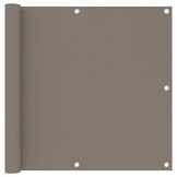 VidaXL Balkonscherm Taupe 90x500 cm - Privacy en Windbescherming - 32% Korting