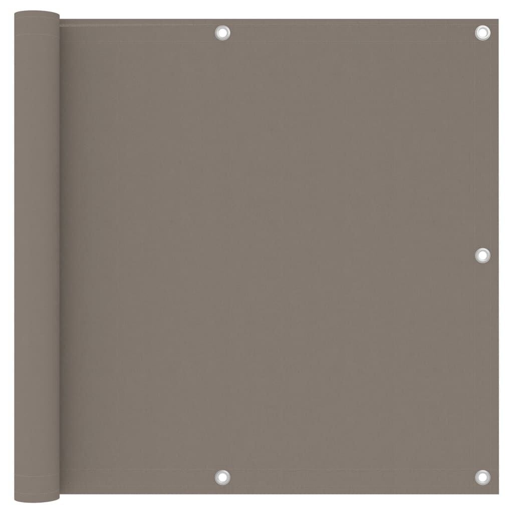 VidaXL Balkonscherm Taupe 90x500 cm - Privacy en Windbescherming - 32% Korting