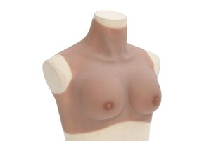 Borstprothese B-cup Silicone Tan - 34% Korting