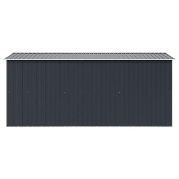 VidaXL Tuinschuur 257x392x181 cm Metaal Antraciet - 60% Korting