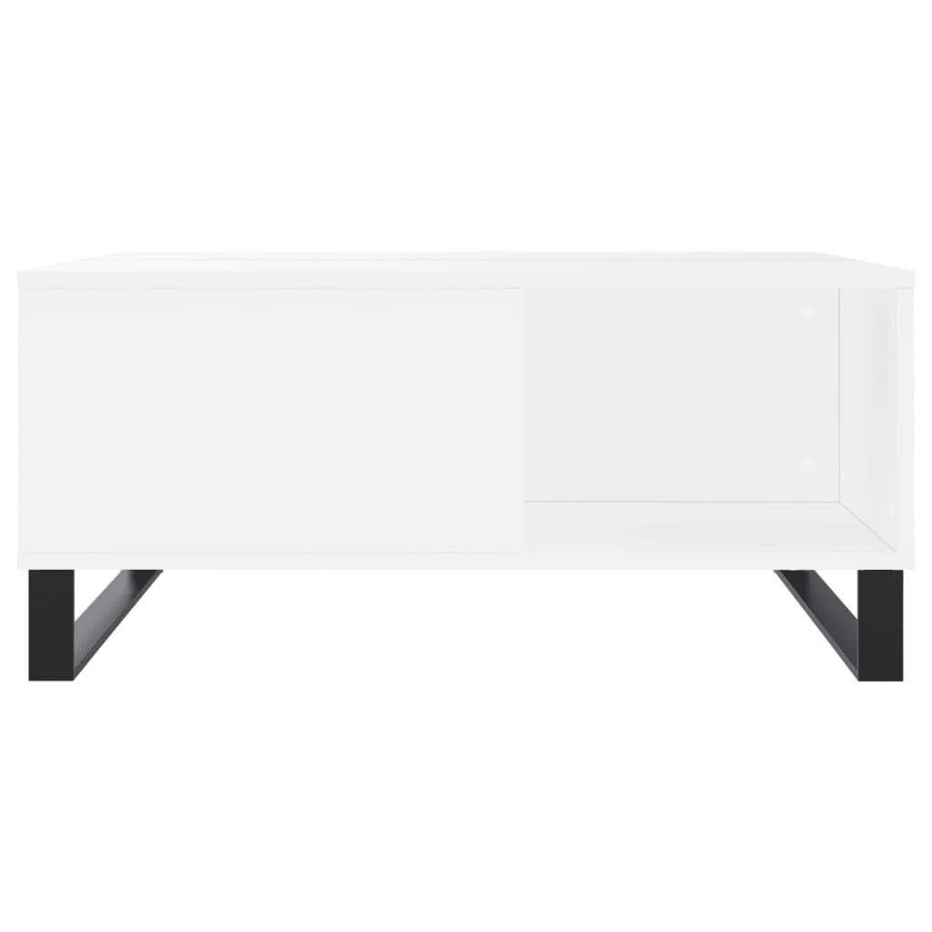 Tijdelijke aanbieding: Salontafel 80x80 cm bewerkt hout wit - 34% korting!