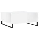 Tijdelijke aanbieding: Salontafel 80x80 cm bewerkt hout wit - 34% korting!
