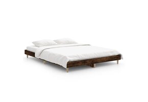 Bedframe bewerkt hout gerookt eiken 135x190 cm | 34% korting