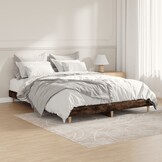 Bedframe bewerkt hout gerookt eiken 135x190 cm | 34% korting