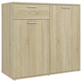 Dressoir 80x36x75 cm Bewerkt Hout Sonoma Eiken (34% Korting)