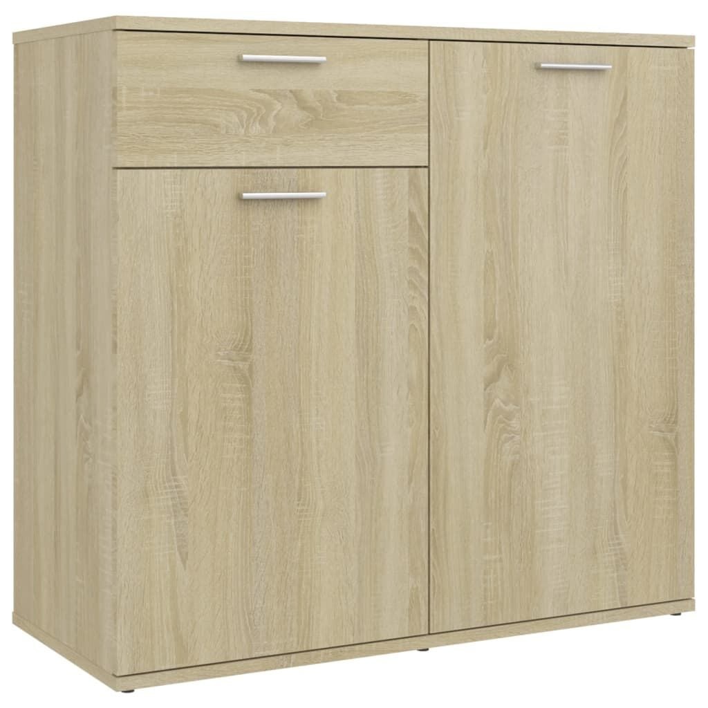 Dressoir 80x36x75 cm Bewerkt Hout Sonoma Eiken (34% Korting)