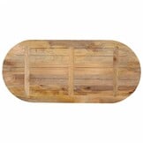 VidaXL Tafelblad Ovaal 90x40 cm Massief Mangohout - 33% Korting
