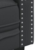 VidaXL 2-zitsbank Chesterfield Kunstleer Zwart - 35% Korting