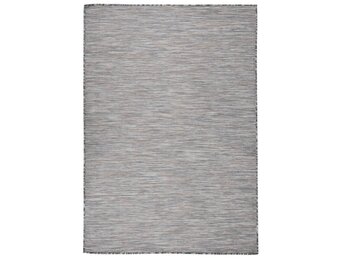 vidaXL Buitenkleed platgeweven 160x230 cm bruin en blauw