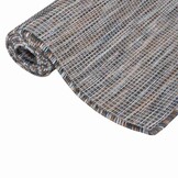 vidaXL Buitenkleed platgeweven 160x230 cm bruin en blauw
