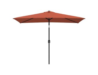 vidaXL Parasol met metalen paal 300x200 cm terracotta