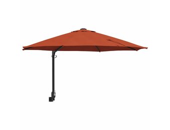 vidaXL Tuinparasol 248 x 248 x 148 cm Polyester en staal Terracotta
