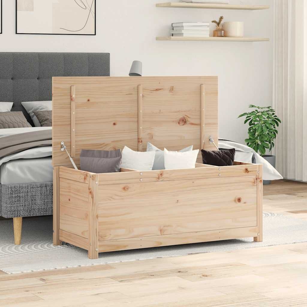 vidaXL Opbergbox 110x50x45,5 cm massief grenenhout