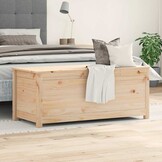 vidaXL Opbergbox 110x50x45,5 cm massief grenenhout