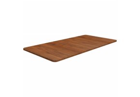 Donkerbruin Massief Houten Wastafelblad 100x50cm - 58% Korting