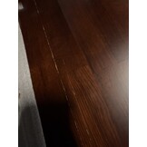 vidaXL Wastafelblad 100x50x1,5cm behandeld massief hout donkerbruin